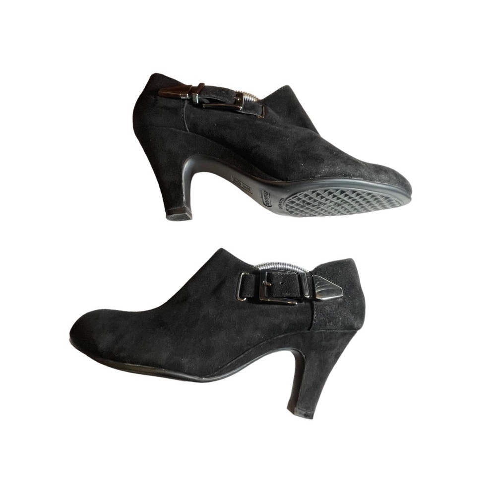 Aerosoles Black Suede Slip On Heels Womens Shoes Size 7.5 - Picture 12 of 15